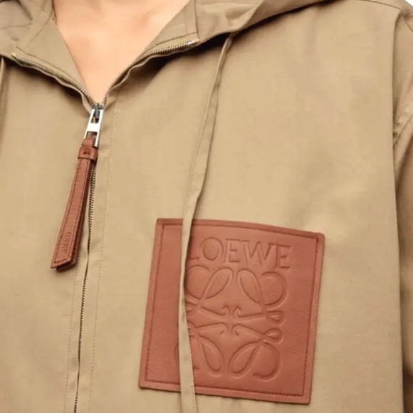 LOEWE🔥Anagram Jacket Parka with Hoodie *2023 Season* Sz 32/XXS - Picture 5 of 13